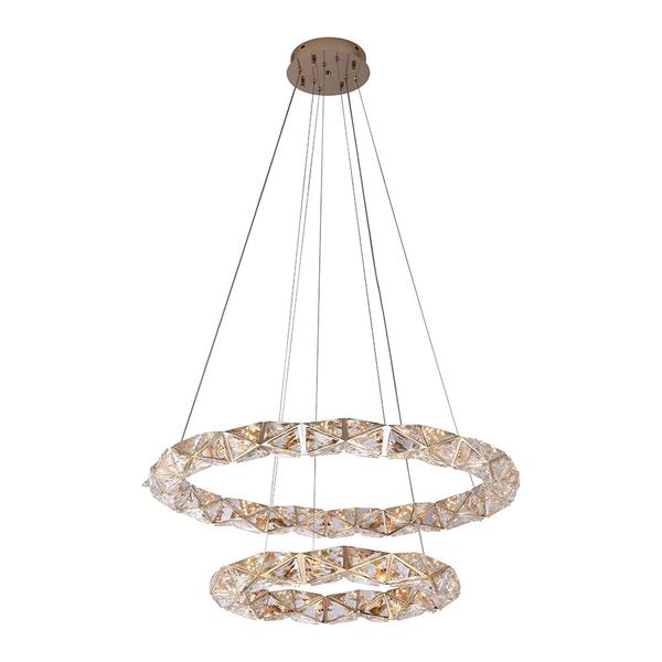 Imagem de Lustre Pendente Nordecor Kazy 2883 Ouro Brilho Led Bivolt