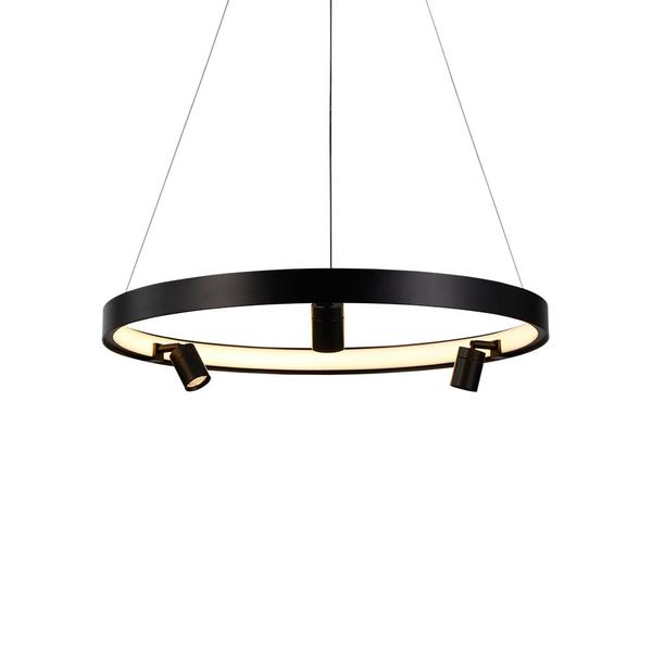 Imagem de Lustre Pendente Nordecor Lilla 2539 Preto Led Bivolt