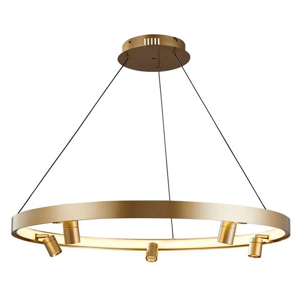 Imagem de Lustre Pendente Nordecor Lilla 2542 Dourado Led Bivolt