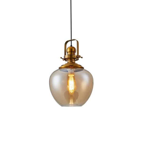 Imagem de Lustre Pendente Nordecor Tion Ape 2585 Âmbar E27 Bivolt