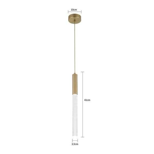 Imagem de Lustre Pendente Nordecor Vanna 2395 Dourado Led Bivolt