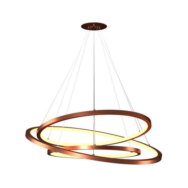 Imagem de Lustre Pendente Orluce Tabat LED 3 Aros Arcos 40/50/60cm Biv