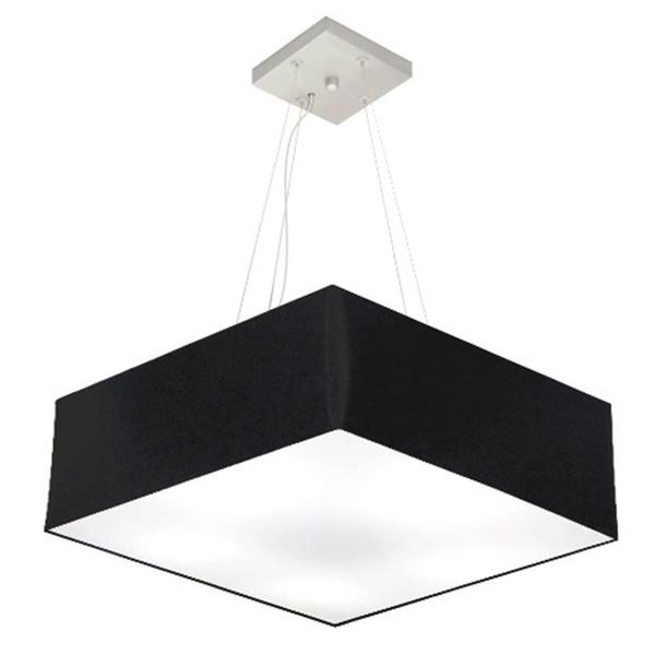 Imagem de Lustre Pendente Quadrado Preto MJ-4032 Para Mesa de Jantar e Estar