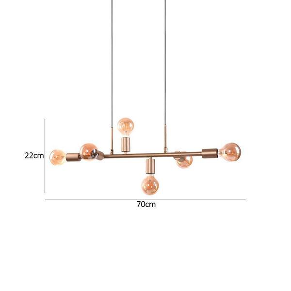 Imagem de Lustre Pendente Quality Spine 1361 Dourado E27 Bivolt