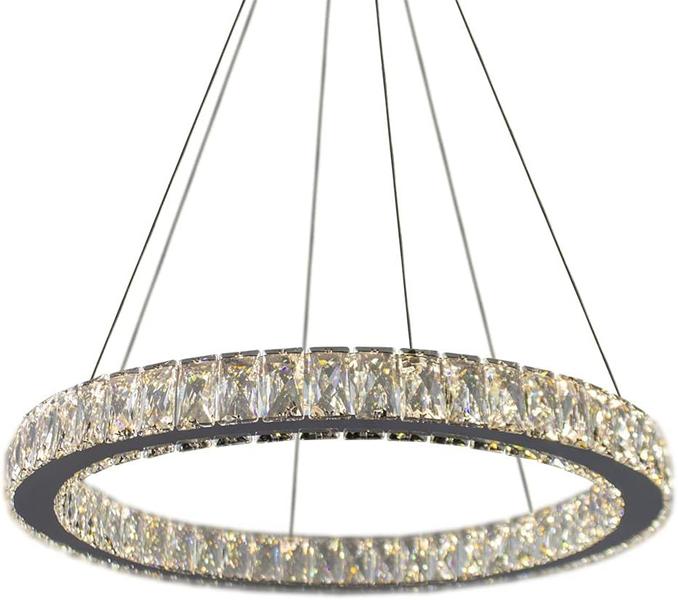 Imagem de Lustre Pendente Redondo Cristal Led 30w 3 Em 1 