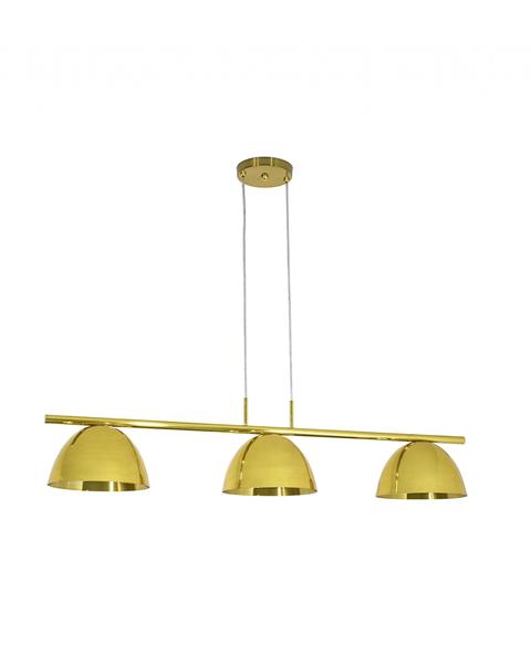 Imagem de Lustre Pendente Retangular Industrial 1 Metro Dourado Polido 376