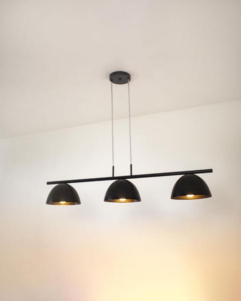 Imagem de Lustre Pendente Retangular Industrial 1,20cm Preto 633