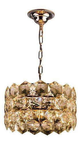 Imagem de Lustre Pendente Startec Cristalle Redondo 45cm G9 Champagne 110v/220v