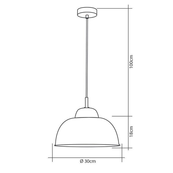 Imagem de Lustre Pendente Startec RPX Vittra M4br Cobr 180x300x300mm