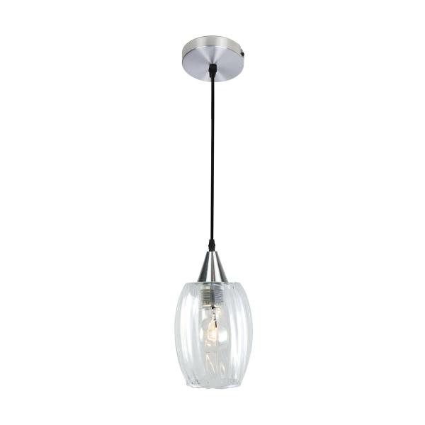 Imagem de Lustre Pendente Taschibra Badih PP Canelado E27 Transparente Bivolt