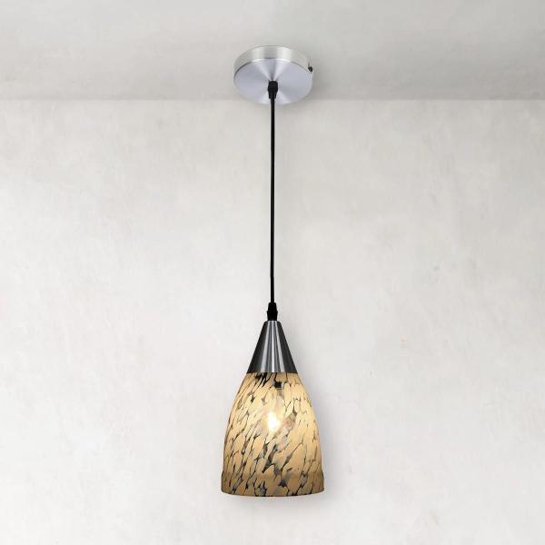 Imagem de Lustre Pendente Taschibra Vicenza Transparente Leitoso Prata