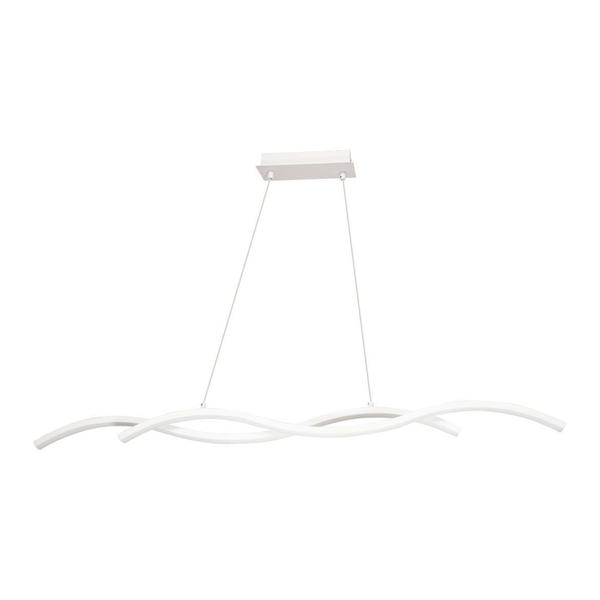 Imagem de Lustre Pendente Twine BRANCO Led Integrado 15w Quality Moderno Curvas Ondas St1348