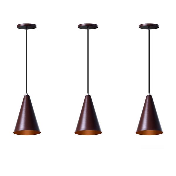 Imagem de Lustre Pendentes Interno Cone P Alumínio Decorações