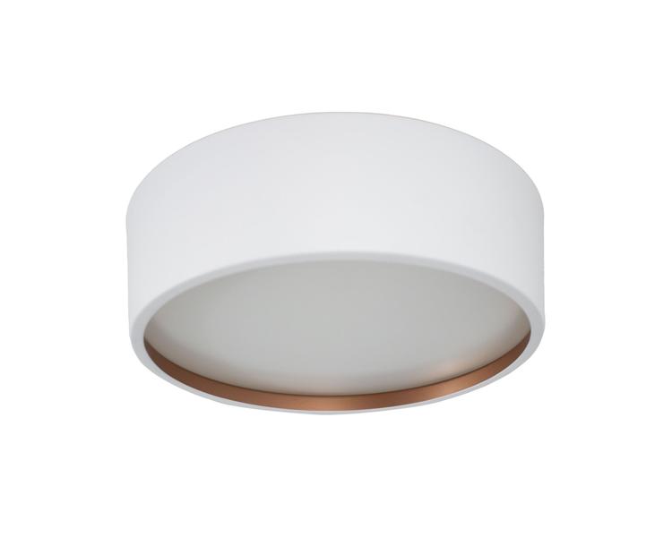 Imagem de Lustre Plafon Alliance Redondo Branco Cobre 36cm Forma da Luz