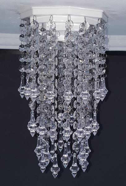 Lustre Plafon Cristal Acrílico Decorar Sala Iluminação Decoração Quarto Luminária Banheiro17x27 Gabi - Lustres SH Design Imagem de Lustre Plafon Cristal Acrílico Decorar Sala Iluminação Decoração Quarto Luminária Banheiro17x27 Gabi