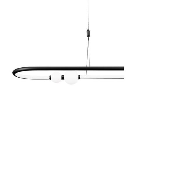 Imagem de Lustre Sala Pendente Moderno Led Nebula  Preto e Branco Bella 42w 3000k DW006B