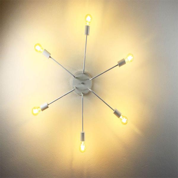 Imagem de Lustre Sputnik Aranha 6 Braços Luminária Industrial