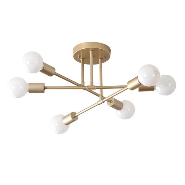 Imagem de Lustre Sputnik Candelabro 6 Lampadas E27 Luminaria Sala Quarto Sala de Jantar Decoraçao Casa Ambiente Iluminaçao