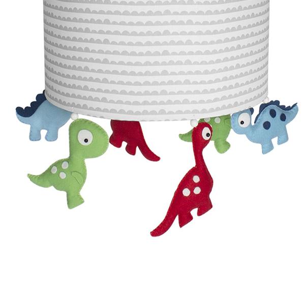 Imagem de Lustre Tubular Dinossauro Quarto Bebê Infantil Menina Menino