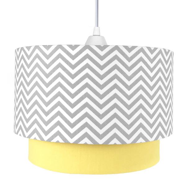 Imagem de Lustre Tubular Duplo Chevron Cinza Quarto Bebê Infantil