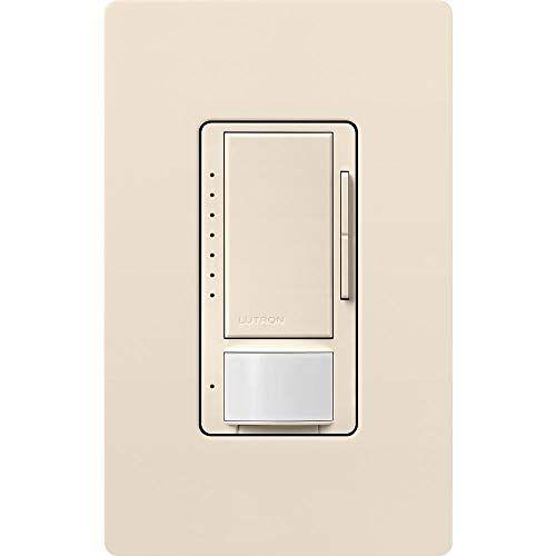 Imagem de Lutron Maestro LED+ Motion Sensor Dimmer Switch  Nenhum  neutro necessário MSCL-OP153M-LA  Amêndoa Leve