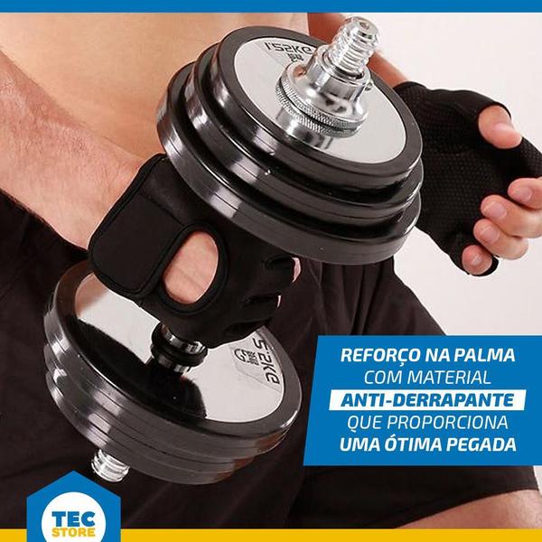 Imagem de Luva Academia Esporte Treino Musculação Exercicios Neoprene