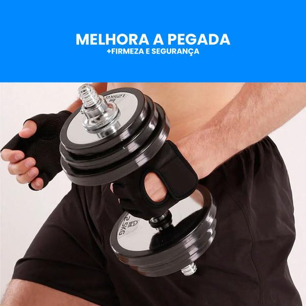 Imagem de Luva Academia Treino Musculação Halteres Neoprene Esporte