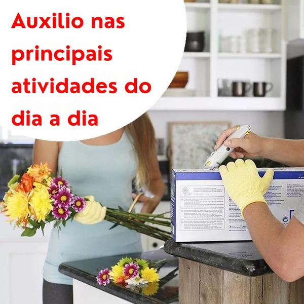 Imagem de Luva Anti Corte Par Profissional Resistente Açougue Peixaria