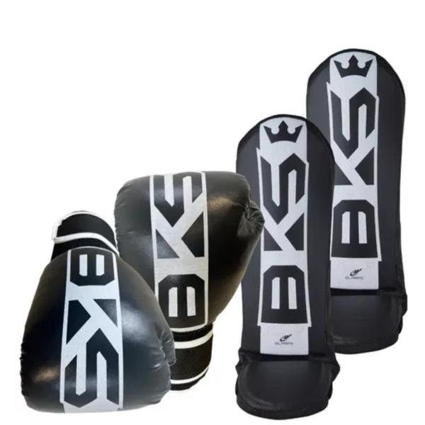 Imagem de Luva Boxe Muay Thai+Caneleira+Bolsa+Bandagem+Bucal