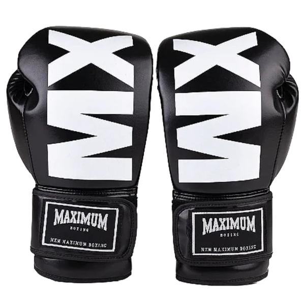 Imagem de Luva Boxe Muay Thai Kixkboxing Mxm Black Maximum