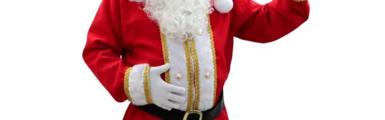 Imagem de Luva branca curta 20cm Fantasia Papai noel ou mágico