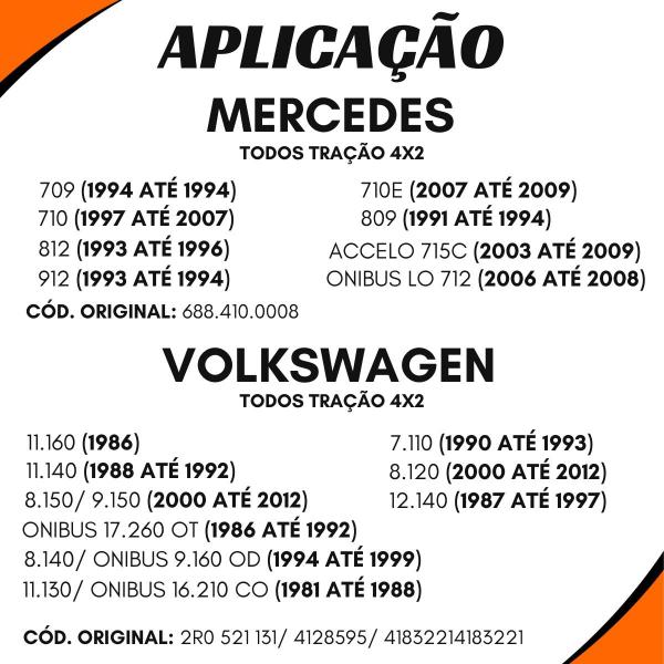 Imagem de Luva Cardan 16 Estrias Agrale 7500/ 8500/ Vw 4183221 /Ford Tl1521353/ Mbb/ Gm