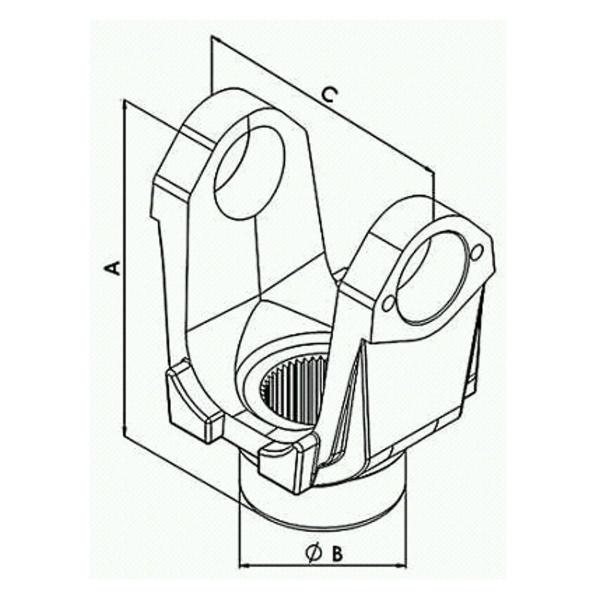 Imagem de LUVA CARDAN para VW CONSTELLATION 31260E 31310E (DIF. MR168 