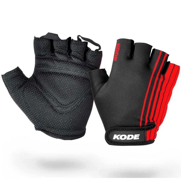 Imagem de Luva Ciclismo Kode Rider Mtb Speed Preto e Vermelho Tam. S