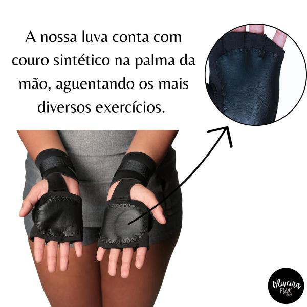 Imagem de Luva Com Munhequeira Treino Original Treino Fitness Exercício Funcional Academia Musculação Contem o Par, Mais Proteção nos Seus Exercícios Diário