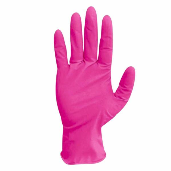 Luva Com Pó Unigloves Clássico Pink Tam:g C/100un Imagem de Luva Com Pó Unigloves Clássico Pink Tam:g C/100un