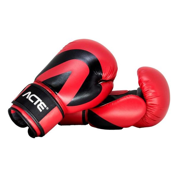 Imagem de Luva De Boxe E Muay Thai Vermelho e Preto 10oz Acte Sports