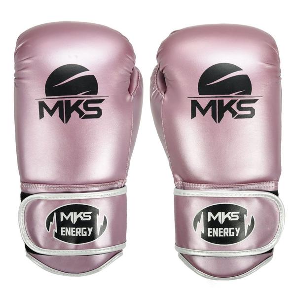 Imagem de Luva de Boxe MKS Energy Rosa/Prata