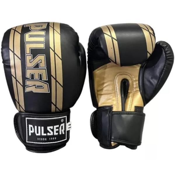 Luva De Boxe Muay Thai Kickboxing Pu Profissional Preta Pneu Pulser Fight Imagem de Luva De Boxe Muay Thai Kickboxing Pu Profissional Preta Pneu Pulser Fight