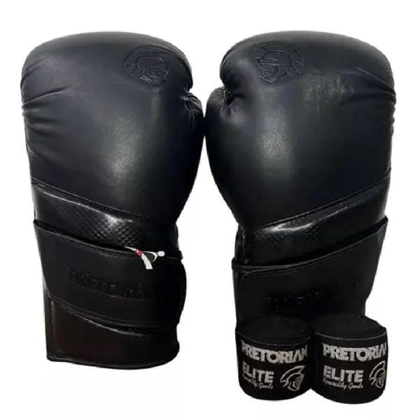 Imagem de Luva de boxe pretorian elite kit muay thai com bandagem par