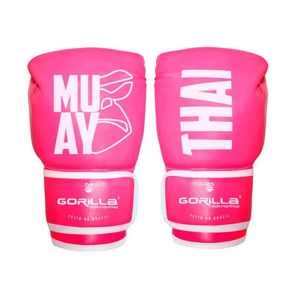 Imagem de Luva de boxe Profissional 12 Oz Exclusiva Black Muay Thai Boxe Boxing Equipamento Gorilla