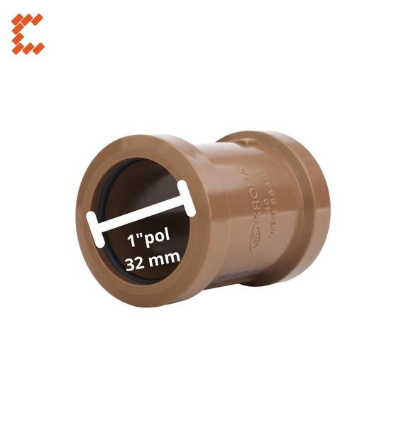 Imagem de Luva de correr soldável pvc tubo cano 32mm 1" kit 6 peças