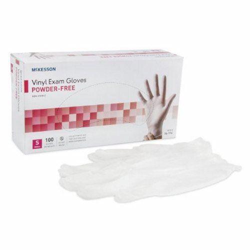 Luva de exame McKesson Pequeno Vinil Não Estéril Comprimento Padrão do Punho Suave Transparente Não Aprovado para Quimioterapia Transparente 100 unidades da McKesson (pacote com 6) Imagem de Luva de exame McKesson Pequeno Vinil Não Estéril Comprimento Padrão do Punho Suave Transparente Não Aprovado para Quimioterapia Transparente 100 unidades da McKesson (pacote com 6)