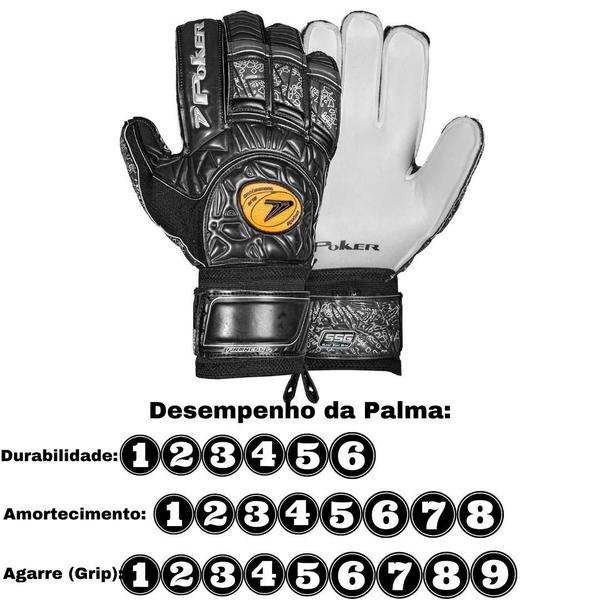 Imagem de Luva De Goleiro Futebol Campo Adulto Profissional Firmness 4