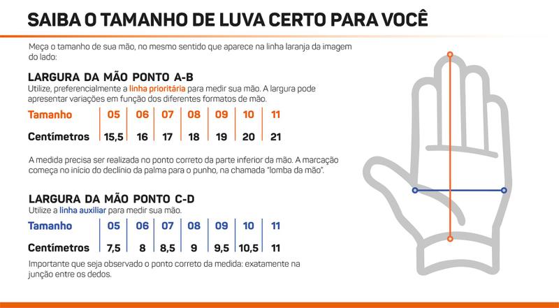 Imagem de Luva de Goleiro Futebol Campo, Society Podyun Infantil Vermelha