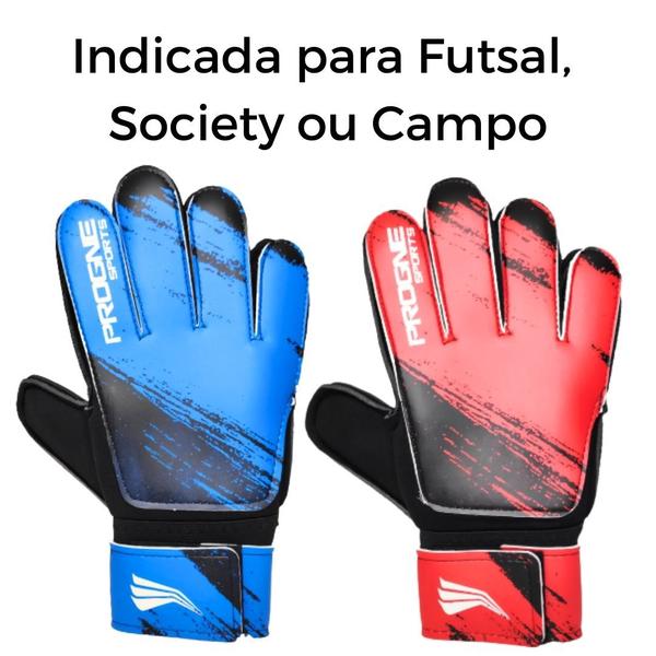 Imagem de Luva de Goleiro Futsal Society com Grip Adulto Campo Futebol