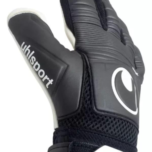 Imagem de Luva De Goleiro Uhlsport Supersoft HN Preto e Branco Luva De Goleiro Uhlsport Supersoft Profissional T09 preta