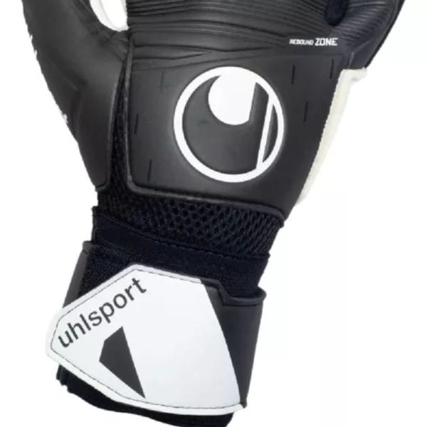 Imagem de Luva De Goleiro Uhlsport Supersoft HN Preto e Branco Luva De Goleiro Uhlsport Supersoft Profissional T11 preta