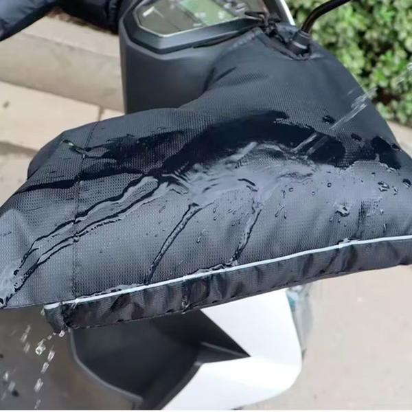 Imagem de Luva de Guidão Impermeável e Térmica Polaina de Guidão de Moto Protetor Ideal para Dias Frios e Chuvosos