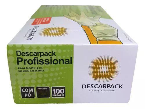 Luva de Látex com Pó multiuso para beleza, estética, clinicas, cozinha - Descarpack Tam G Imagem de Luva de Látex com Pó multiuso para beleza, estética, clinicas, cozinha - Descarpack Tam G